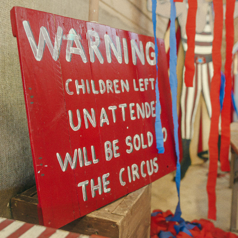 FOR SALE Warning Children Circus Sign  4